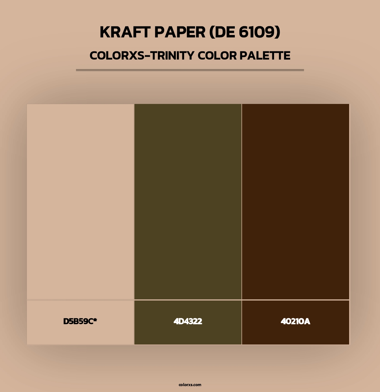 Kraft Paper (DE 6109) - Colorxs Trinity Palette