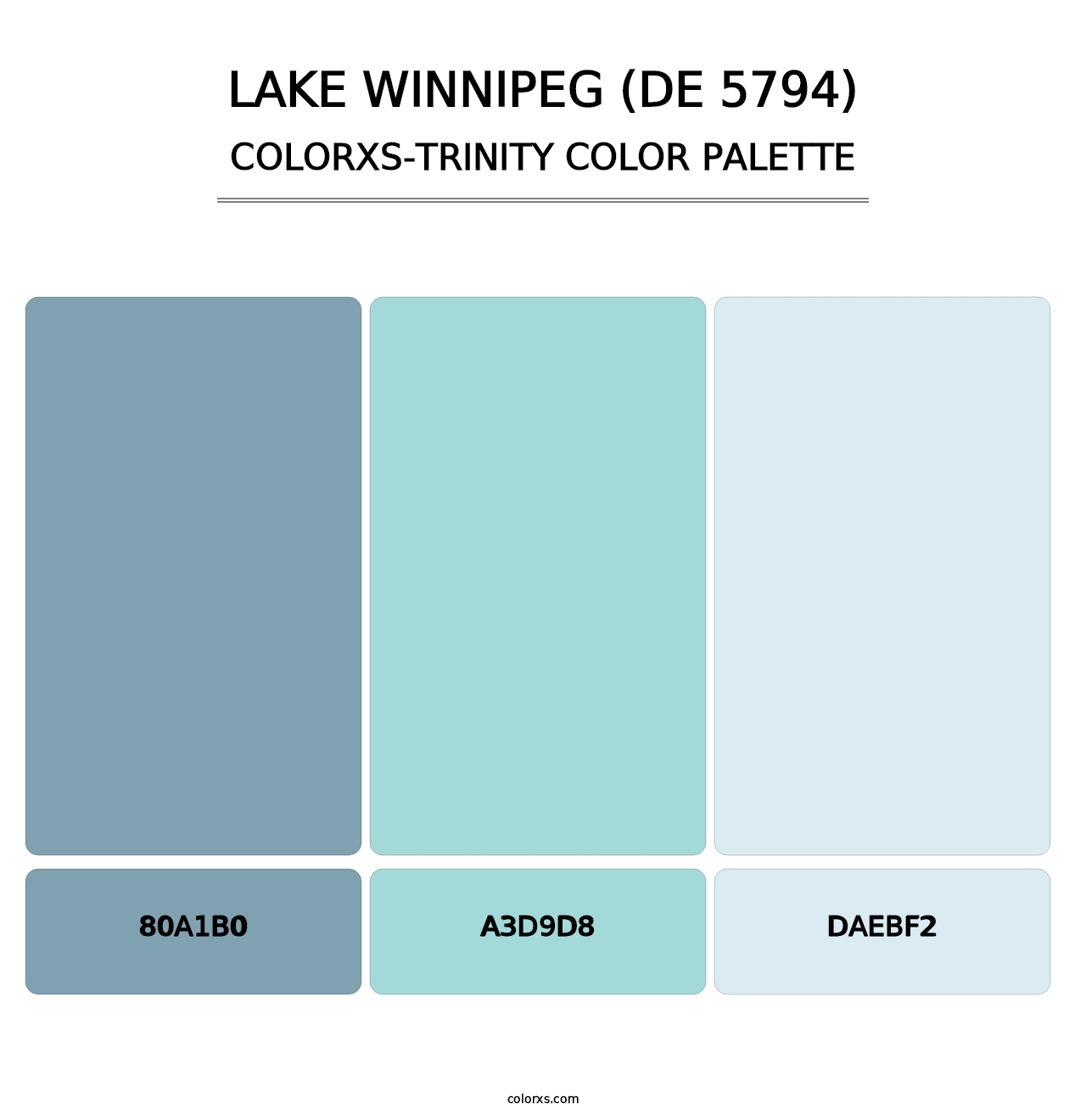 Lake Winnipeg (DE 5794) - Colorxs Trinity Palette