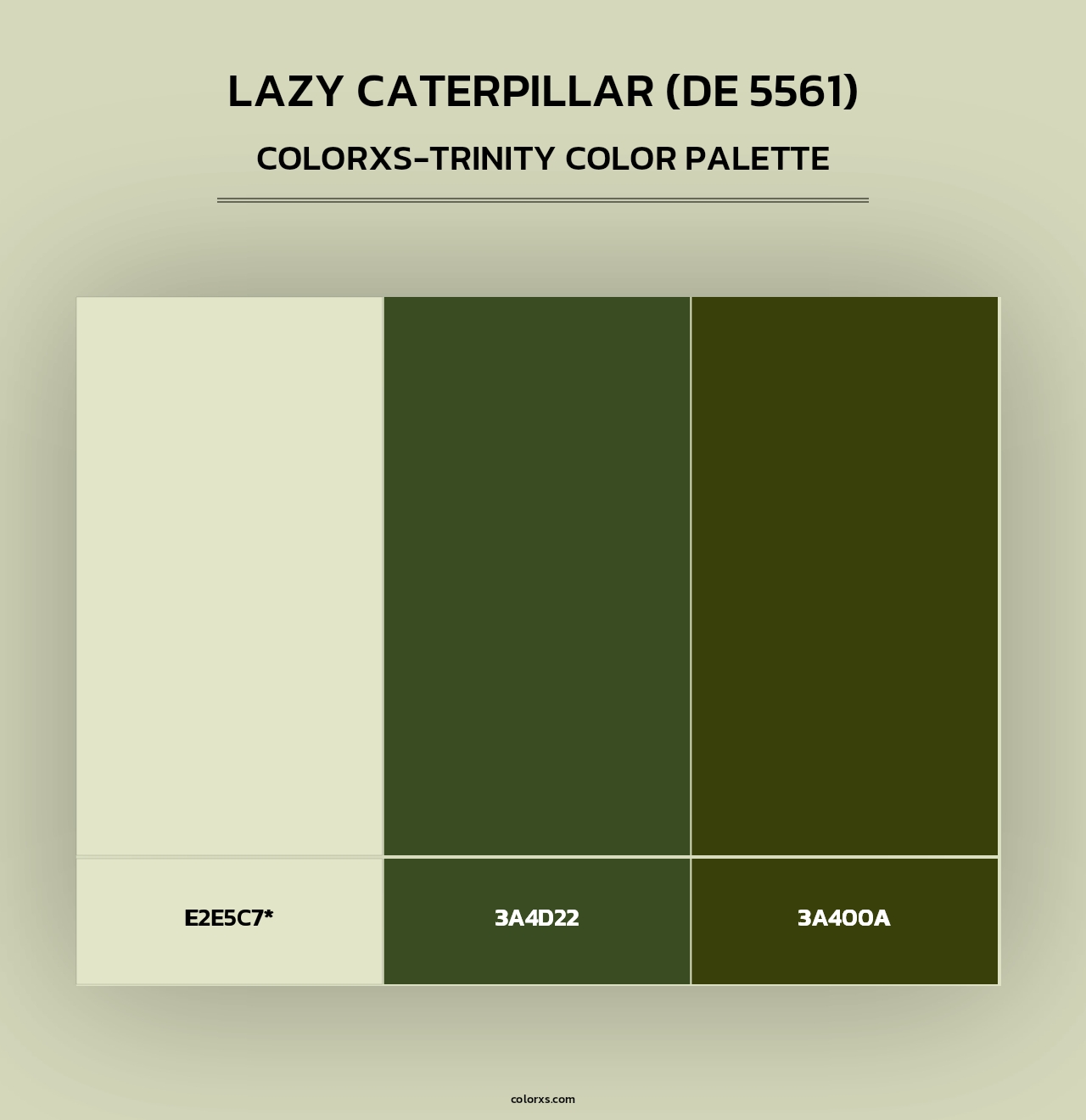 Lazy Caterpillar (DE 5561) - Colorxs Trinity Palette