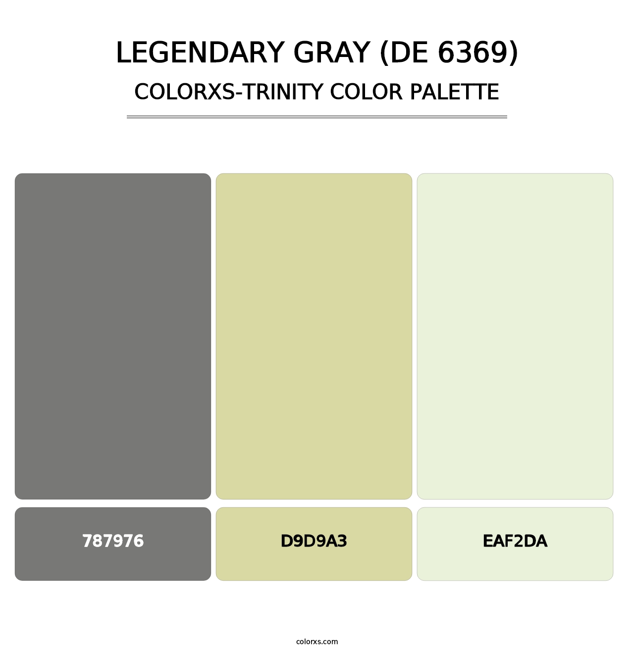 Legendary Gray (DE 6369) - Colorxs Trinity Palette