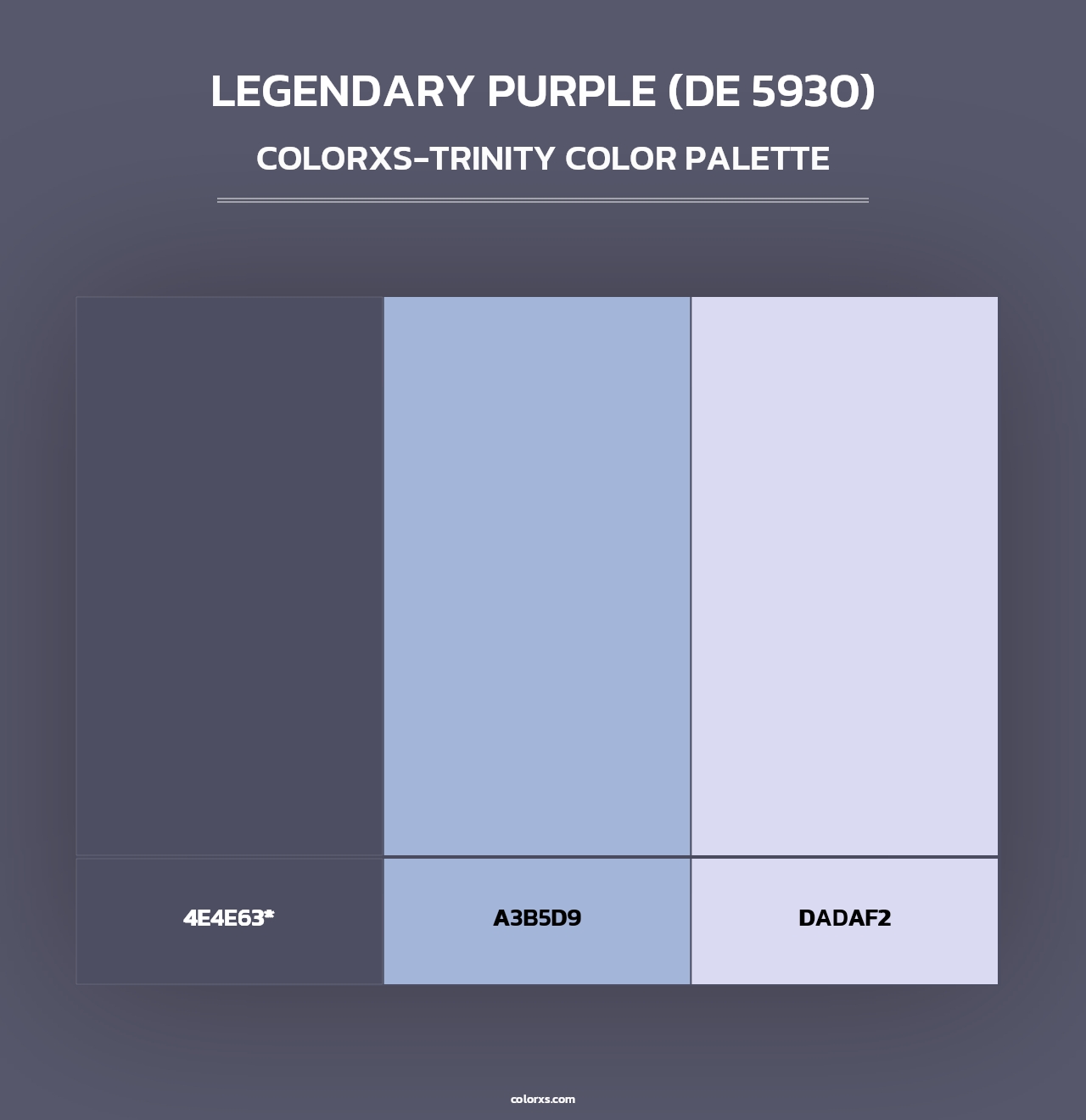 Legendary Purple (DE 5930) - Colorxs Trinity Palette