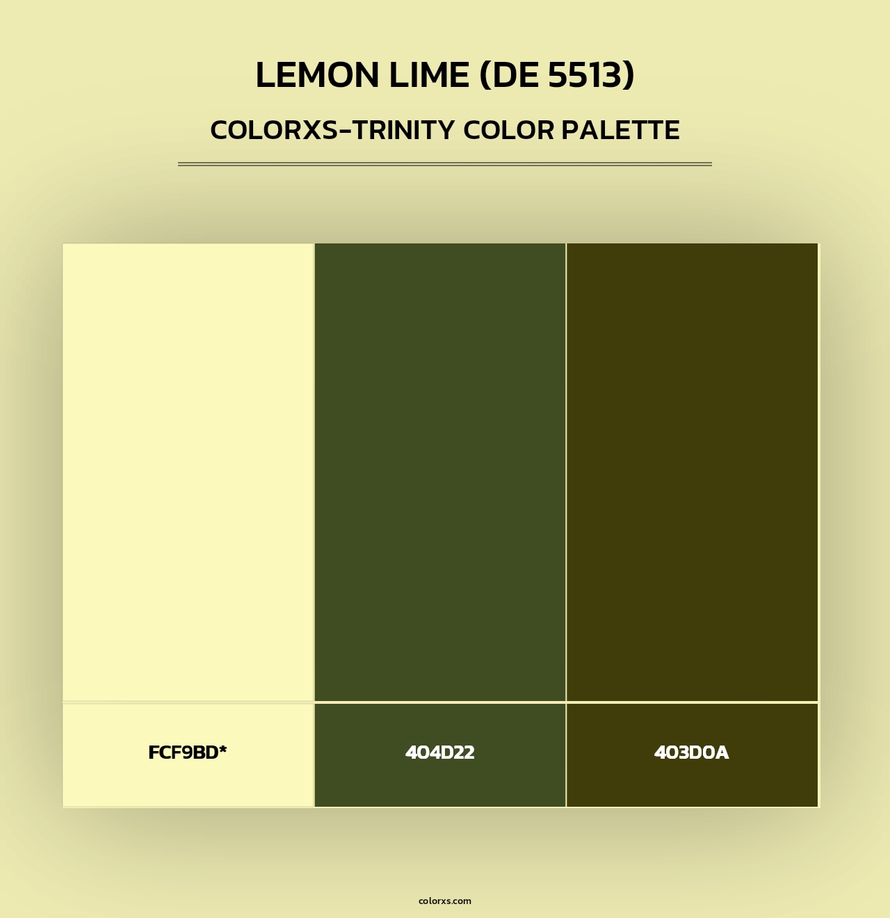 Lemon Lime (DE 5513) - Colorxs Trinity Palette