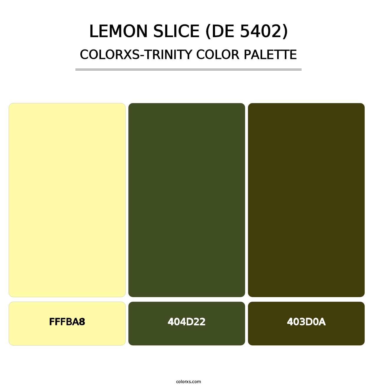 Lemon Slice (DE 5402) - Colorxs Trinity Palette