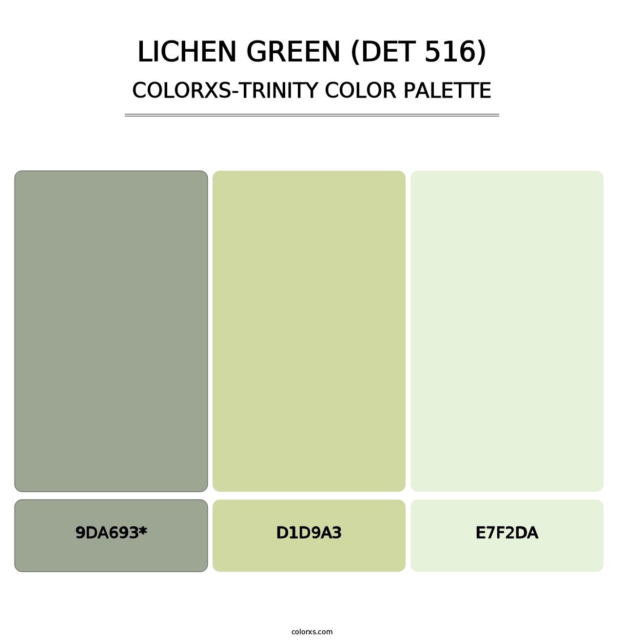 Lichen Green (DET 516) - Colorxs Trinity Palette
