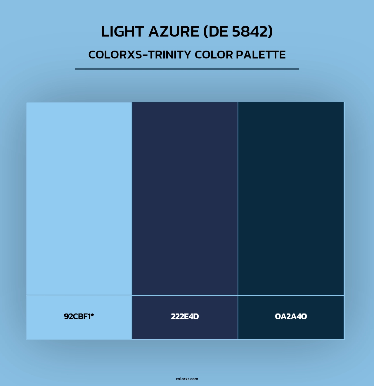 Light Azure (DE 5842) - Colorxs Trinity Palette