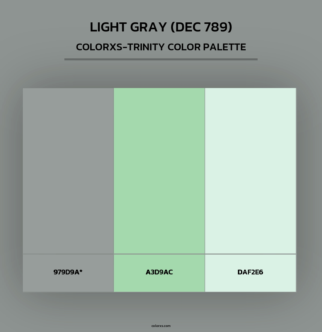 Light Gray (DEC 789) - Colorxs Trinity Palette