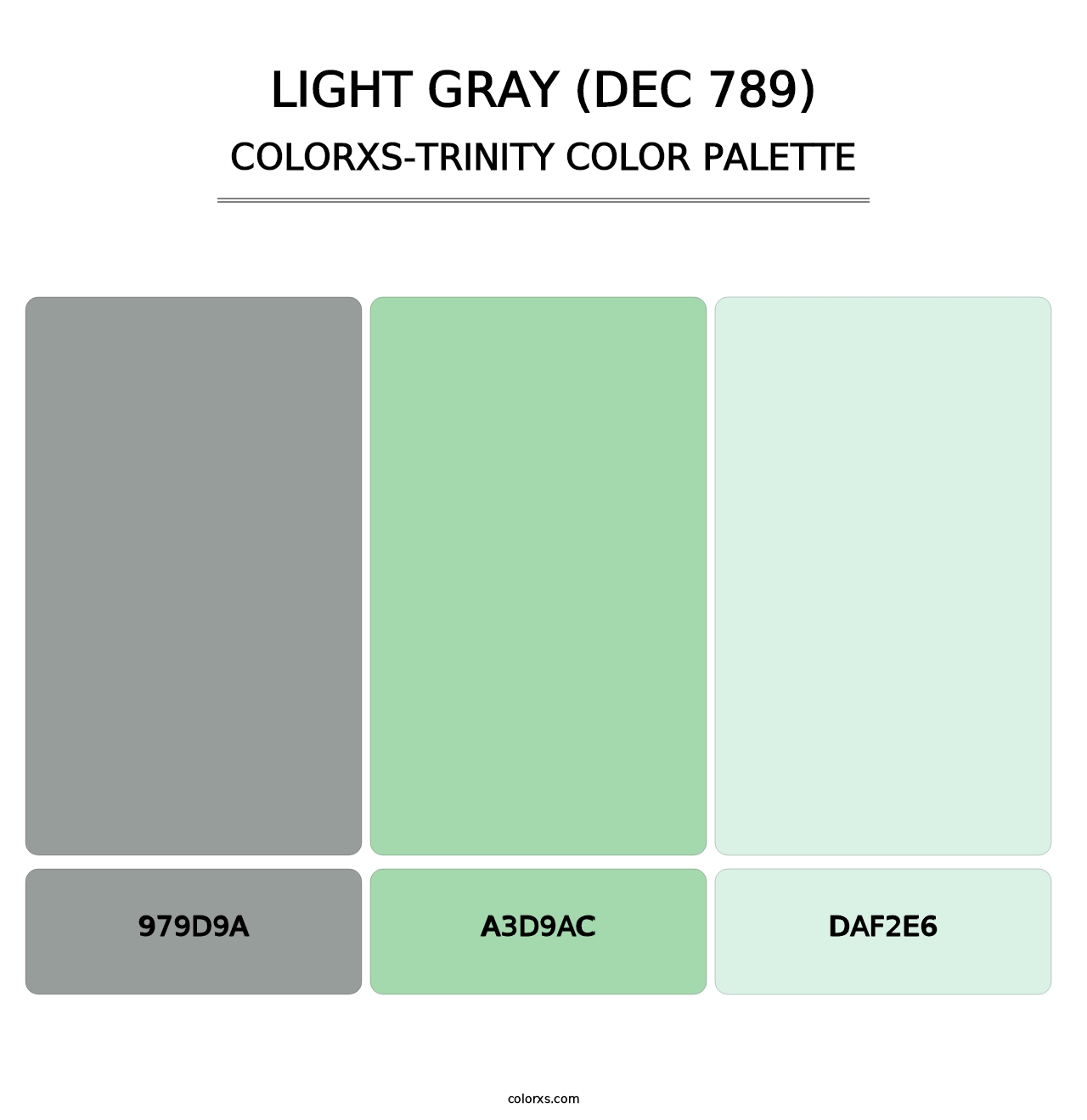 Light Gray (DEC 789) - Colorxs Trinity Palette