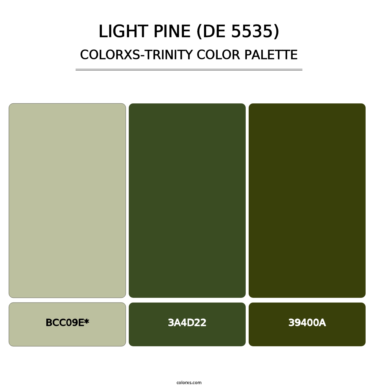 Light Pine (DE 5535) - Colorxs Trinity Palette