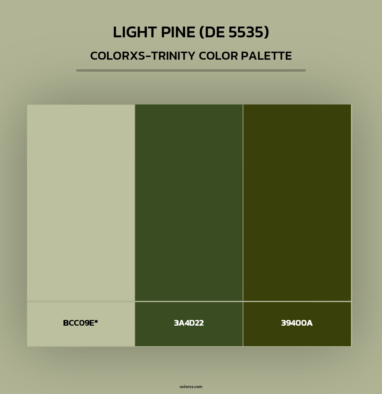 Light Pine (DE 5535) - Colorxs Trinity Palette
