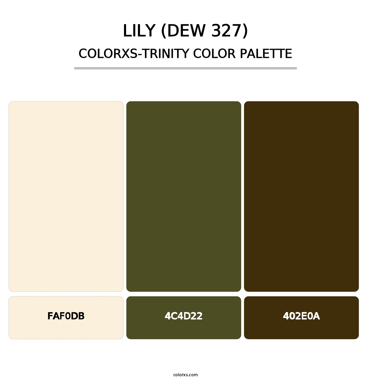 Lily (DEW 327) - Colorxs Trinity Palette