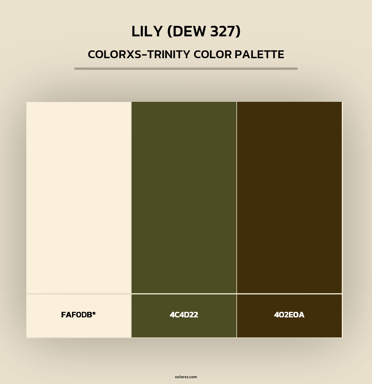 Lily (DEW 327) - Colorxs Trinity Palette