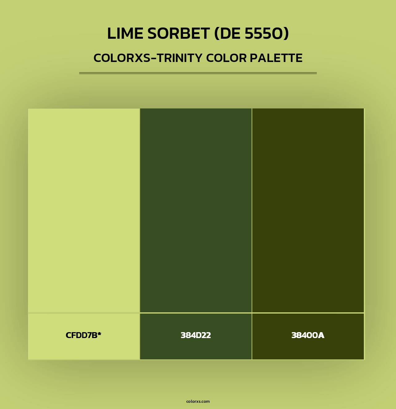 Lime Sorbet (DE 5550) - Colorxs Trinity Palette