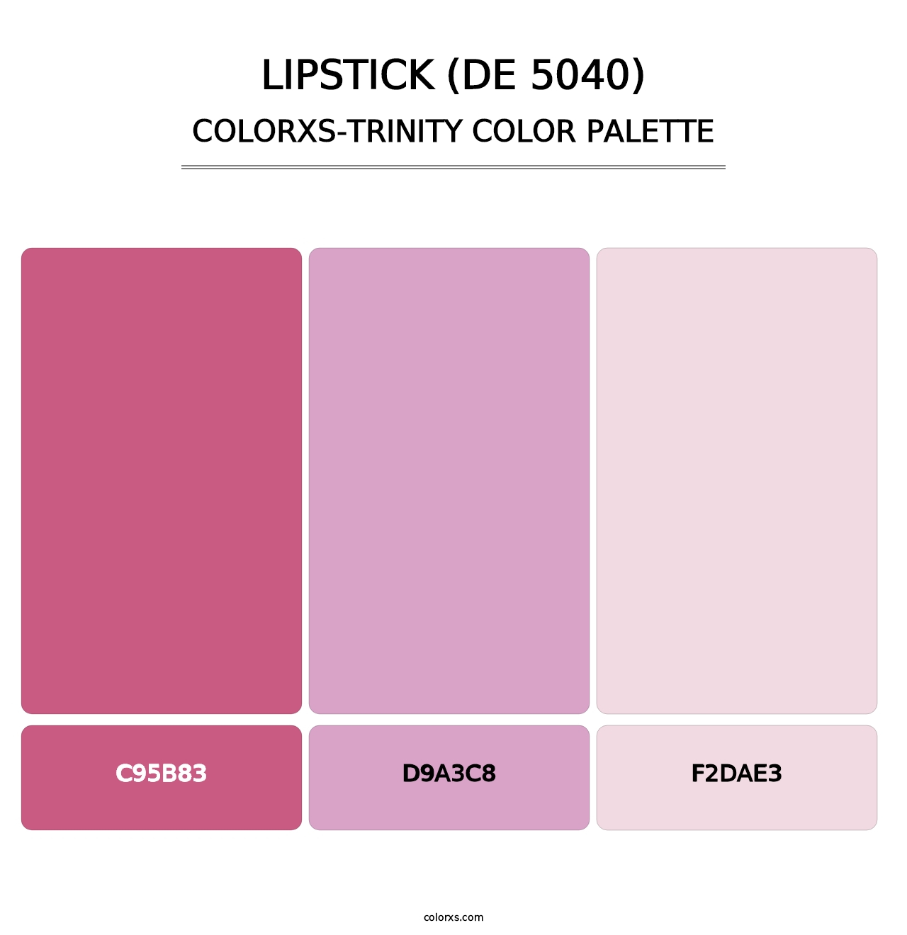 Lipstick (DE 5040) - Colorxs Trinity Palette
