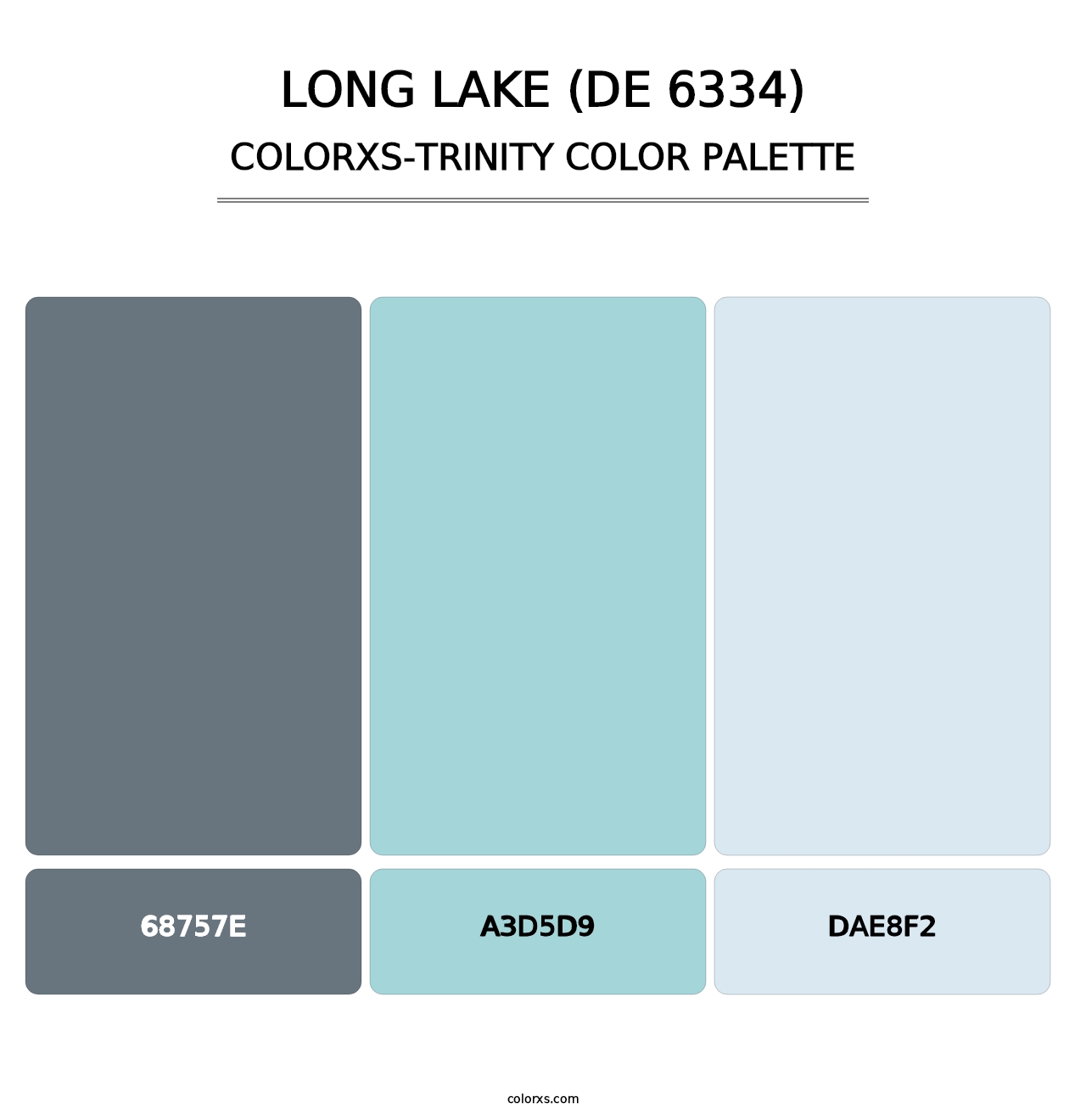 Long Lake (DE 6334) - Colorxs Trinity Palette