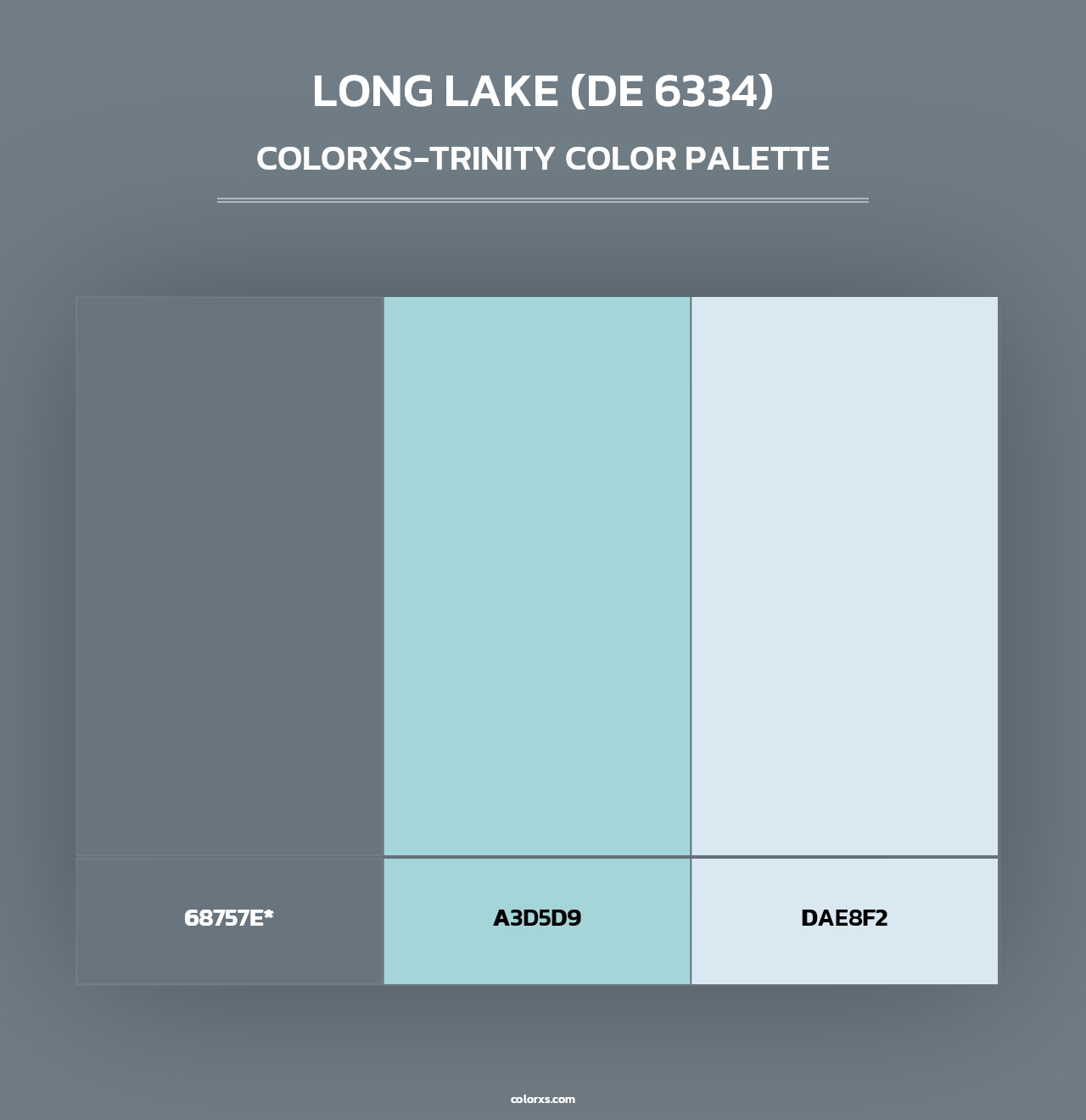 Long Lake (DE 6334) - Colorxs Trinity Palette