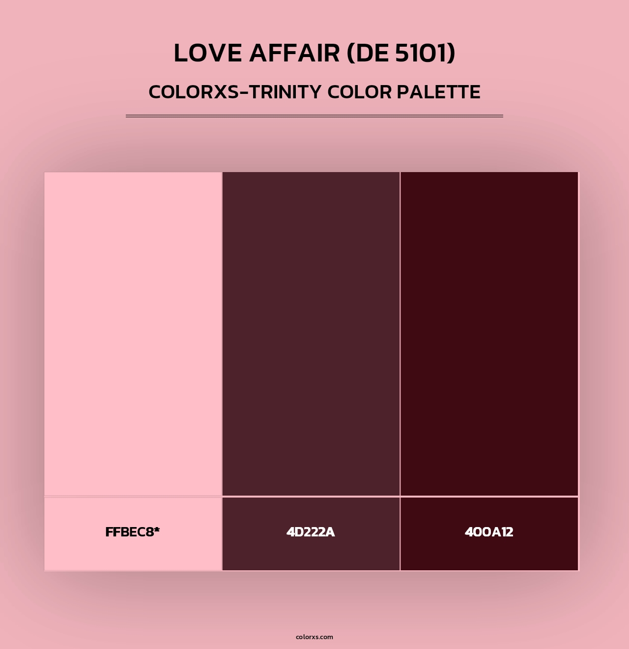 Love Affair (DE 5101) - Colorxs Trinity Palette