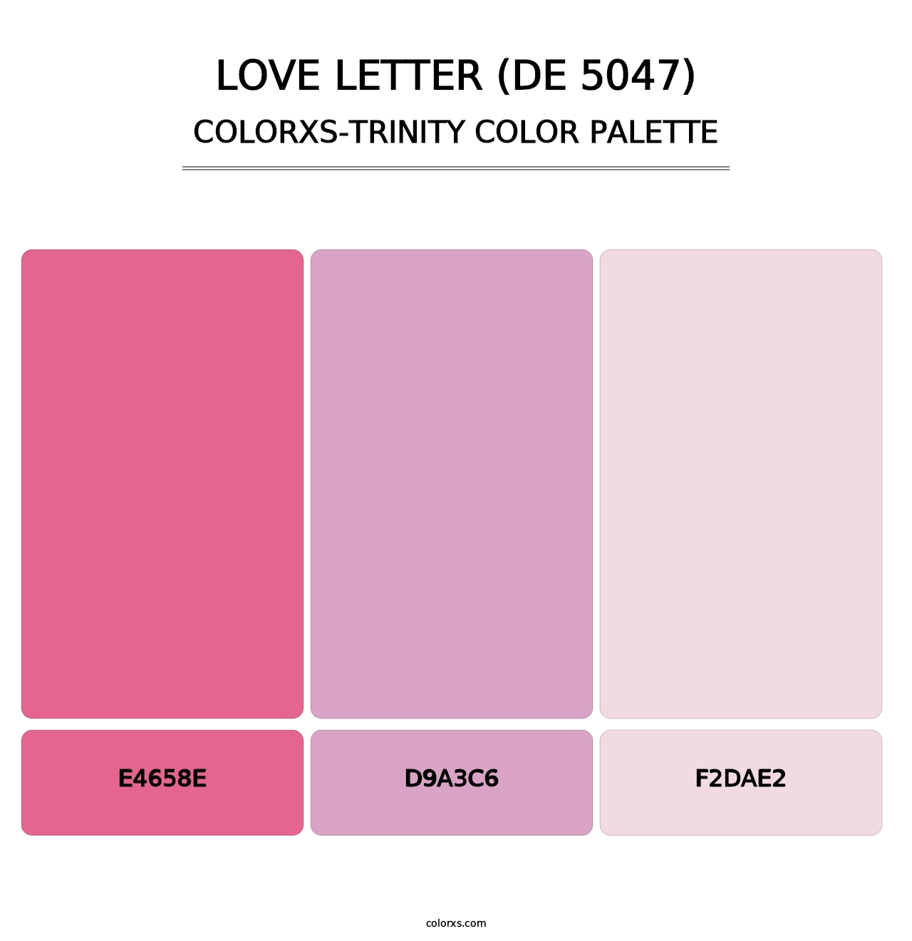 Love Letter (DE 5047) - Colorxs Trinity Palette