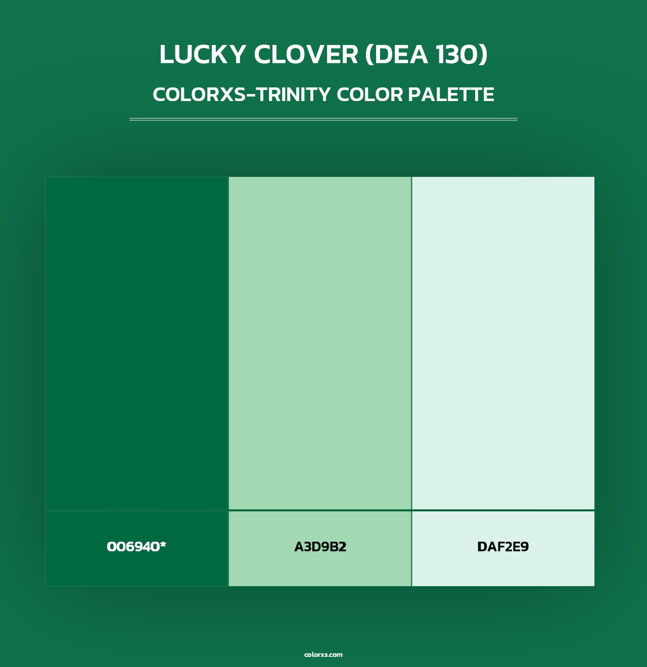 Lucky Clover (DEA 130) - Colorxs Trinity Palette