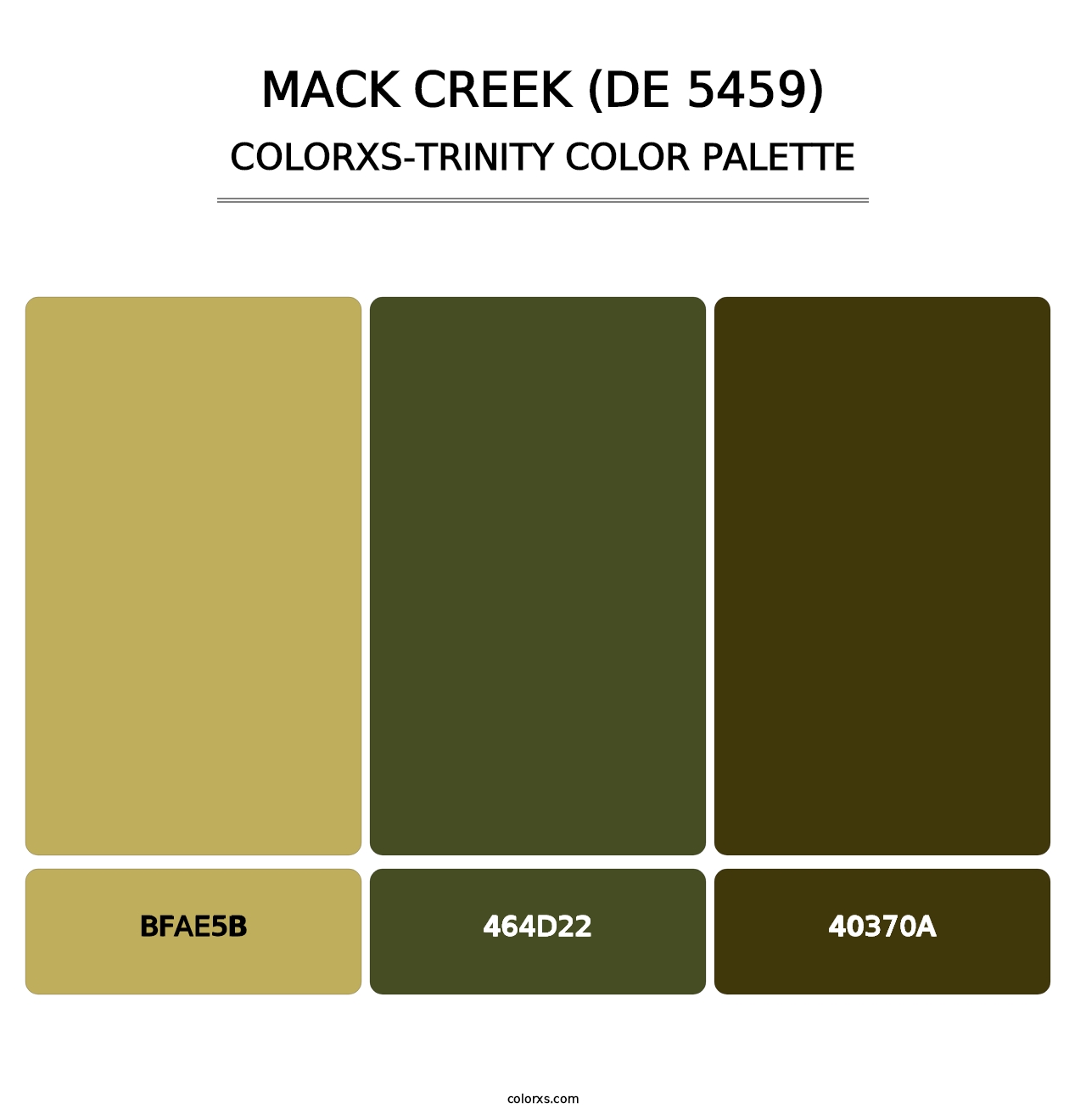 Mack Creek (DE 5459) - Colorxs Trinity Palette