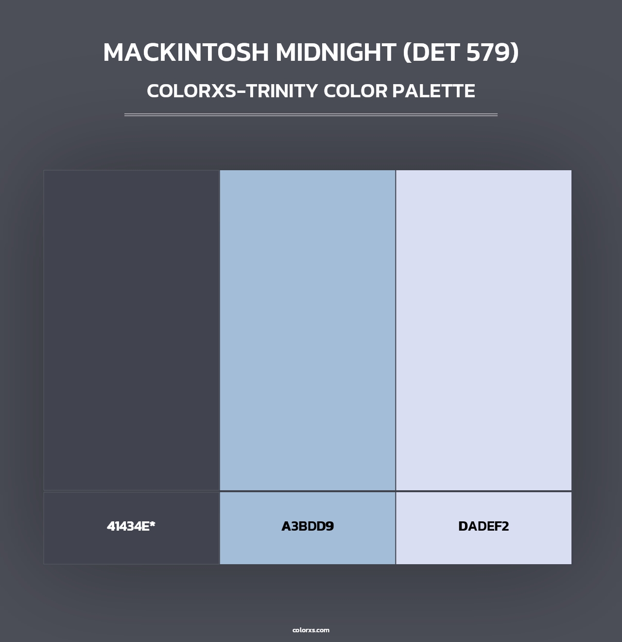 MacKintosh Midnight (DET 579) - Colorxs Trinity Palette