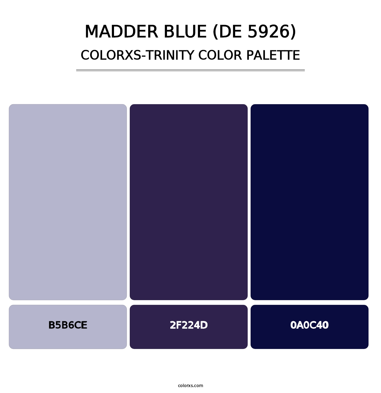 Madder Blue (DE 5926) - Colorxs Trinity Palette