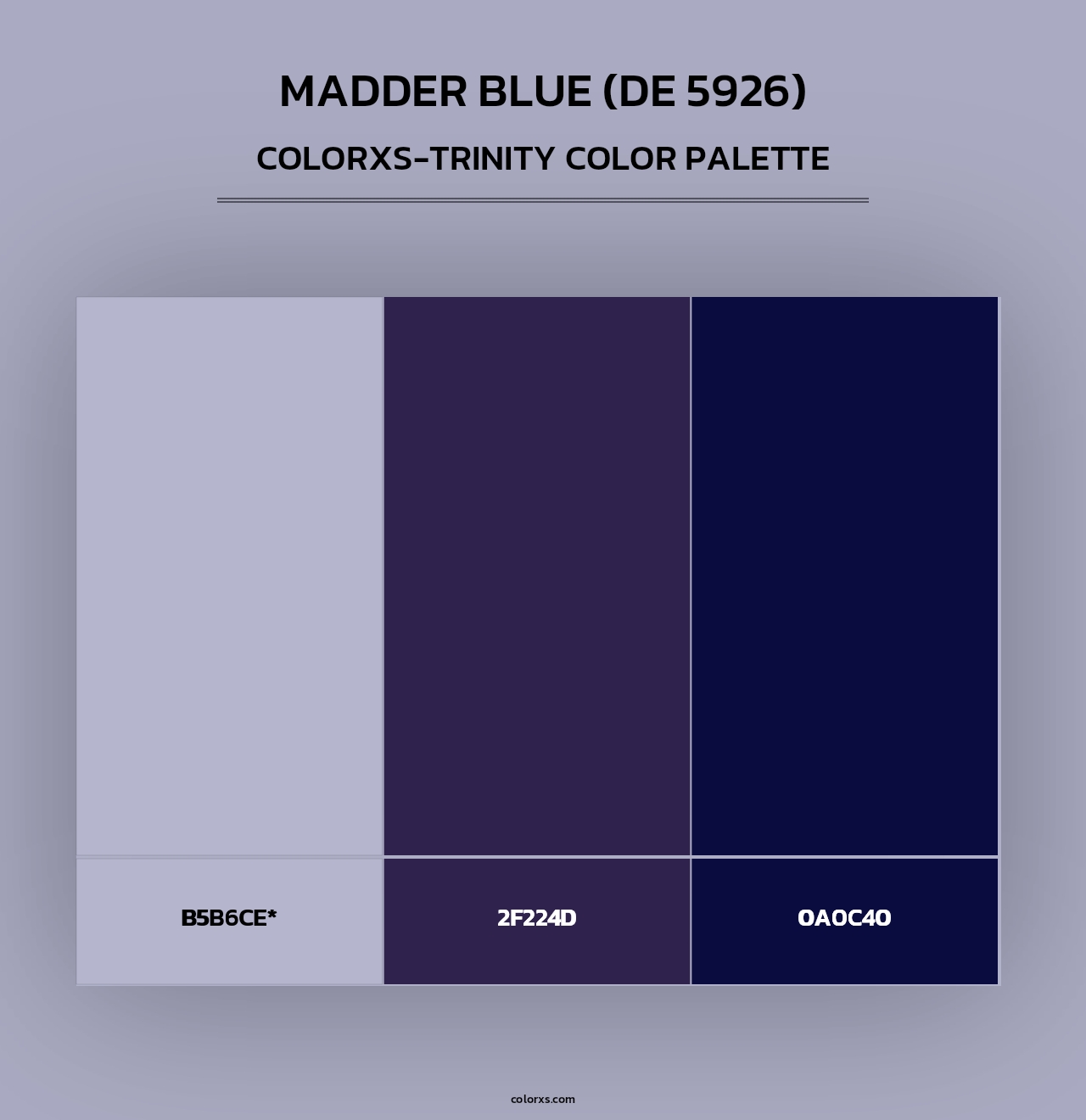 Madder Blue (DE 5926) - Colorxs Trinity Palette