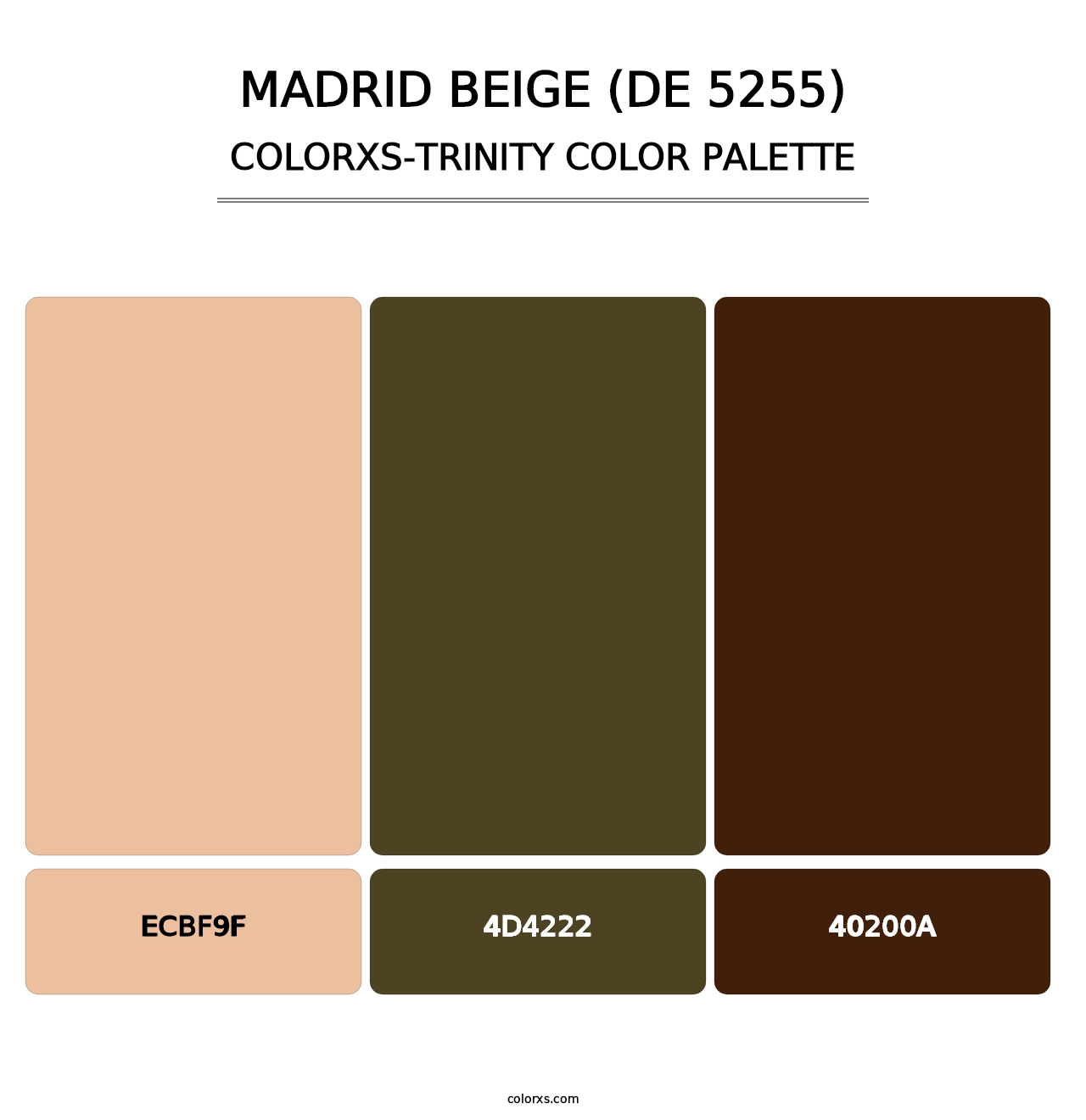 Madrid Beige (DE 5255) - Colorxs Trinity Palette