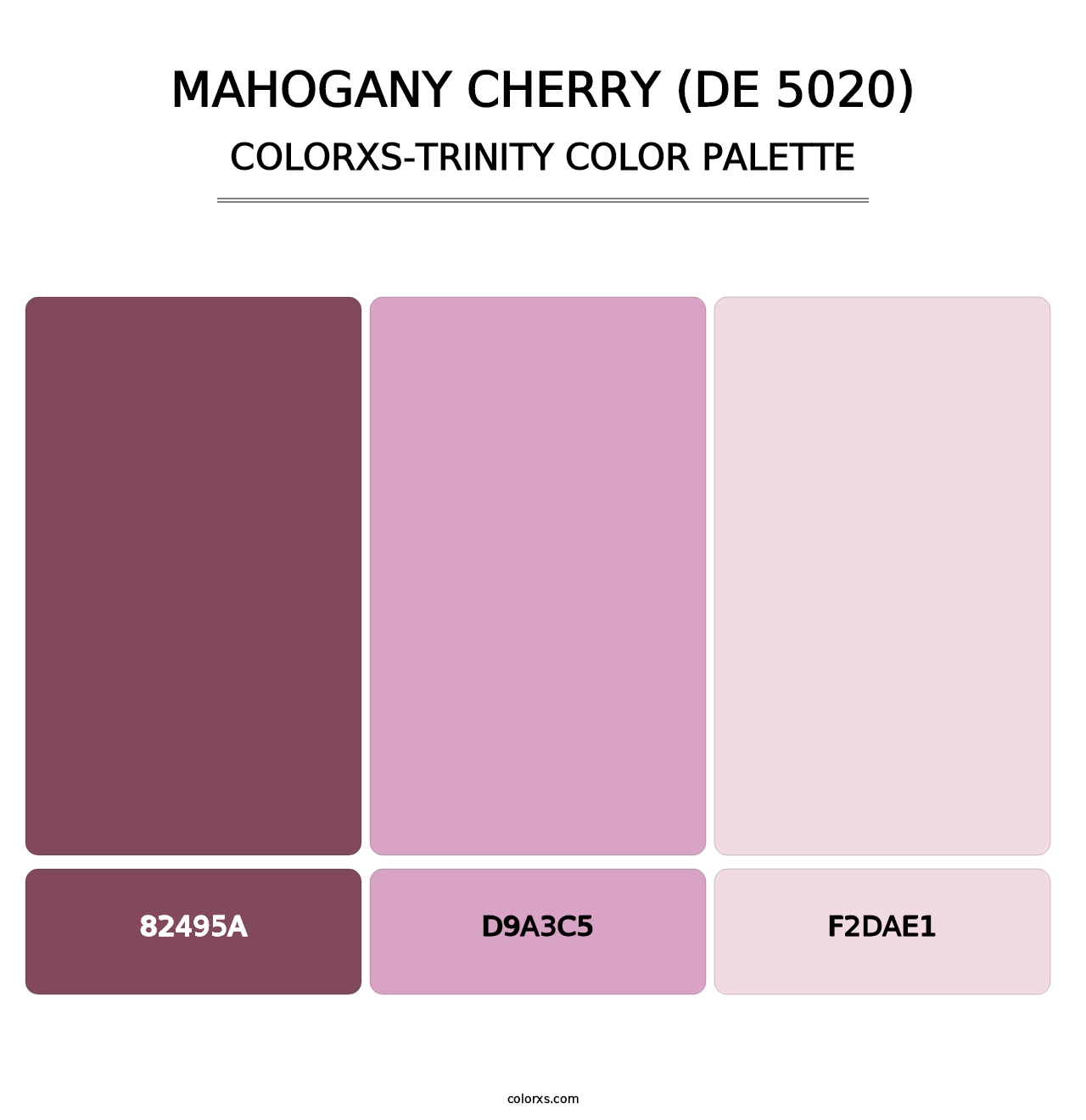 Mahogany Cherry (DE 5020) - Colorxs Trinity Palette