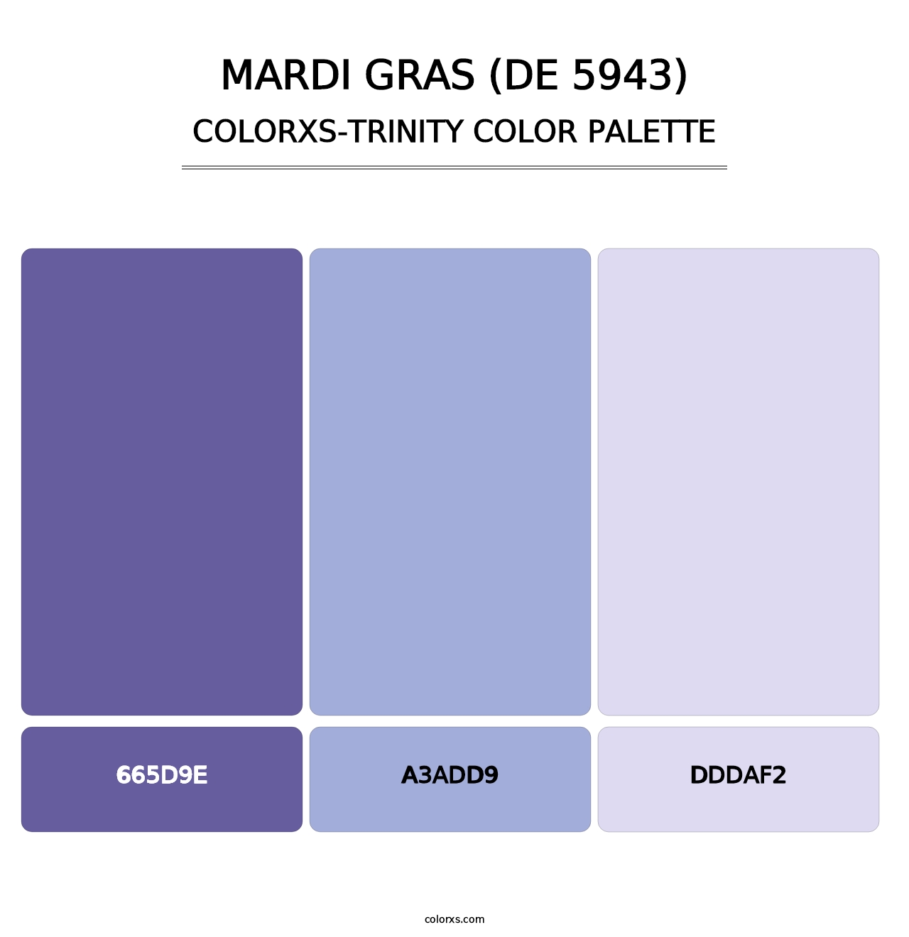 Mardi Gras (DE 5943) - Colorxs Trinity Palette