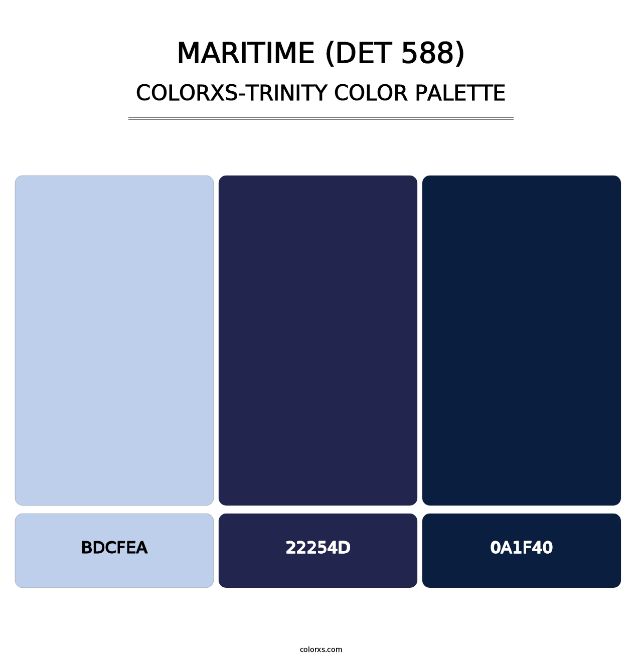 Maritime (DET 588) - Colorxs Trinity Palette