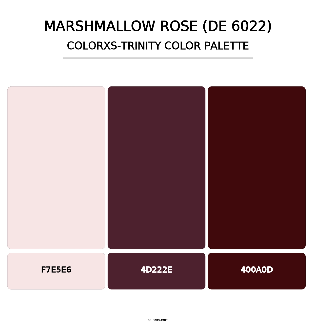 Marshmallow Rose (DE 6022) - Colorxs Trinity Palette
