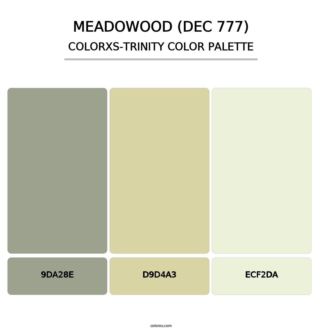 Meadowood (DEC 777) - Colorxs Trinity Palette