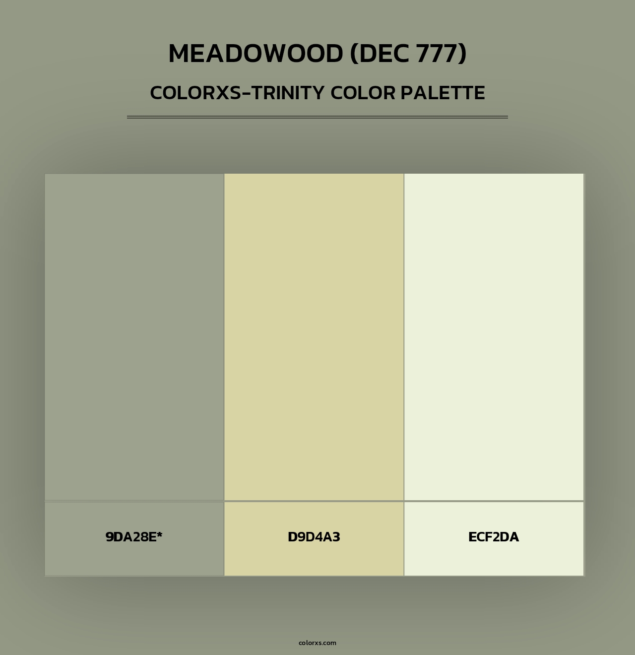 Meadowood (DEC 777) - Colorxs Trinity Palette