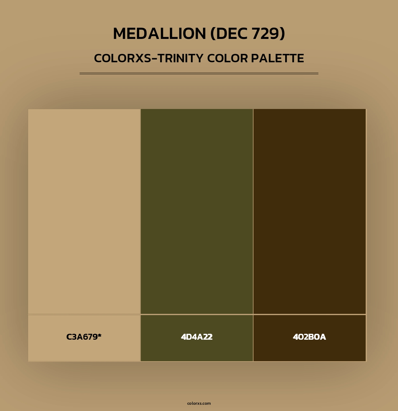 Medallion (DEC 729) - Colorxs Trinity Palette
