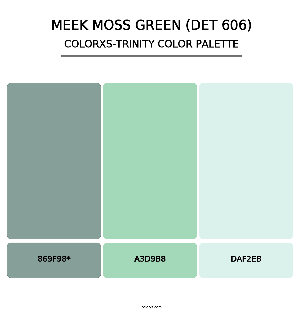 Meek Moss Green (DET 606) - Colorxs Trinity Palette