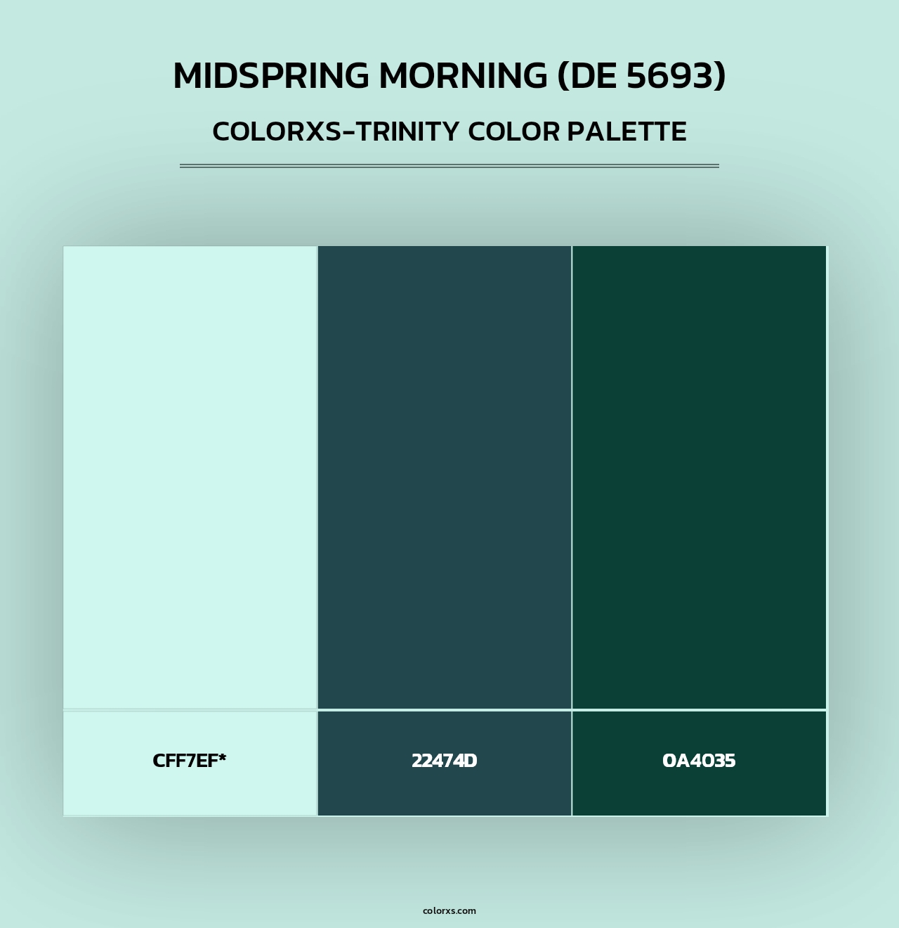 Midspring Morning (DE 5693) - Colorxs Trinity Palette