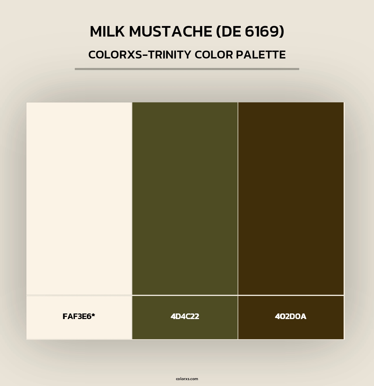 Milk Mustache (DE 6169) - Colorxs Trinity Palette