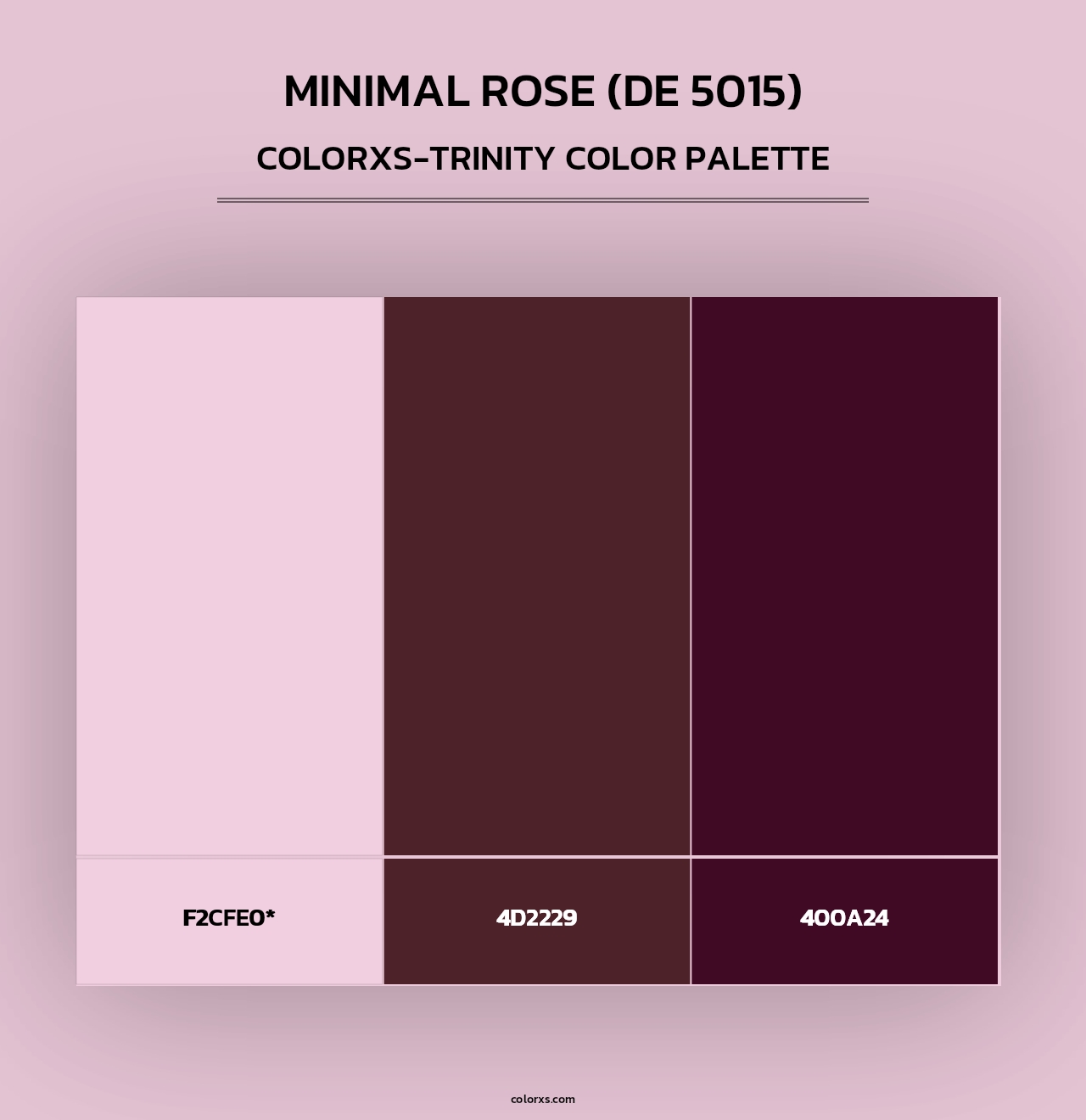 Minimal Rose (DE 5015) - Colorxs Trinity Palette