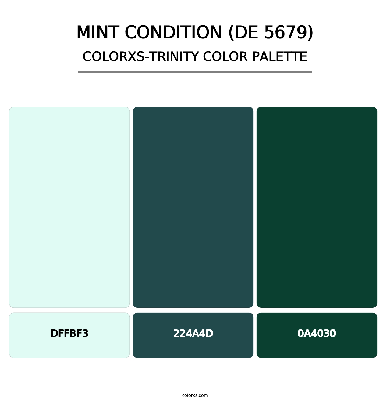 Mint Condition (DE 5679) - Colorxs Trinity Palette
