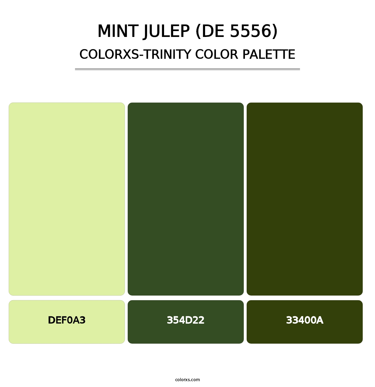 Mint Julep (DE 5556) - Colorxs Trinity Palette