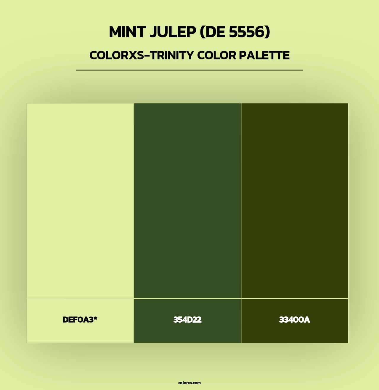 Mint Julep (DE 5556) - Colorxs Trinity Palette