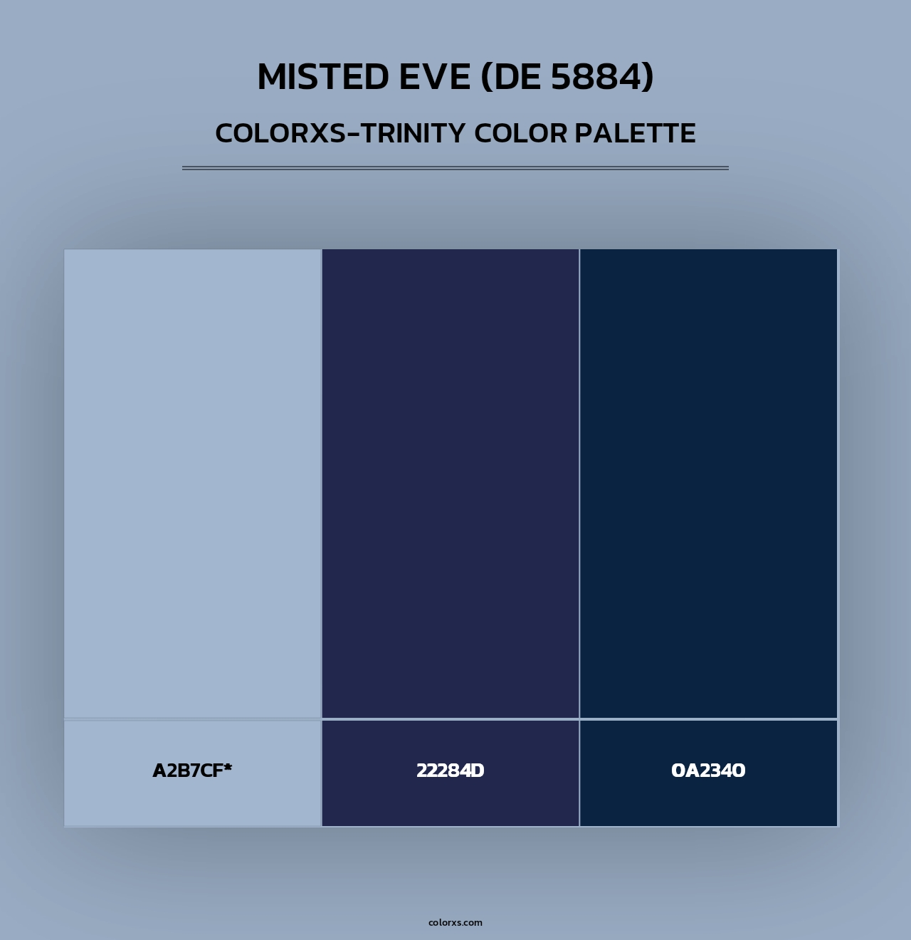 Misted Eve (DE 5884) - Colorxs Trinity Palette