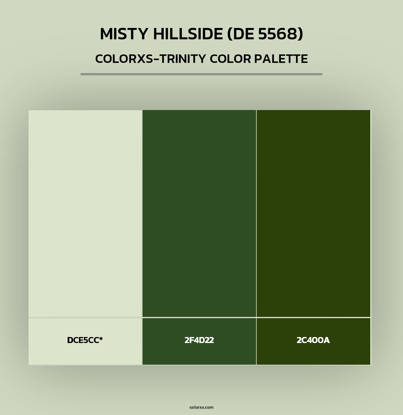 Misty Hillside (DE 5568) - Colorxs Trinity Palette