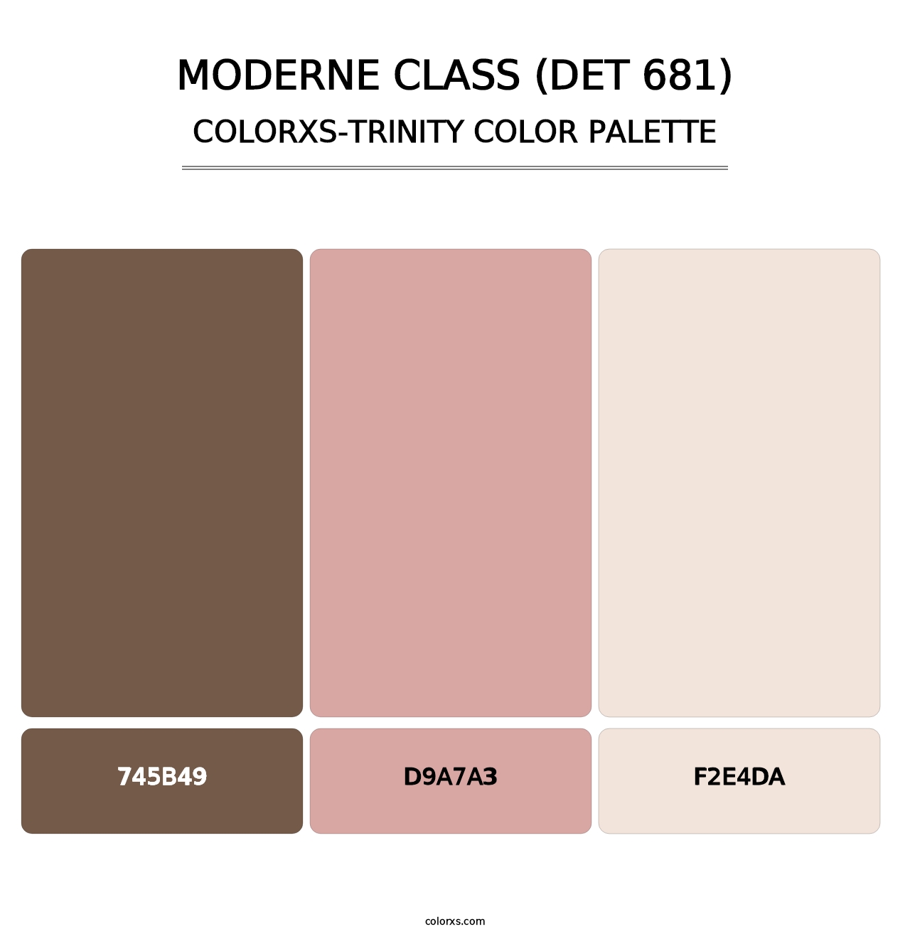 Moderne Class (DET 681) - Colorxs Trinity Palette
