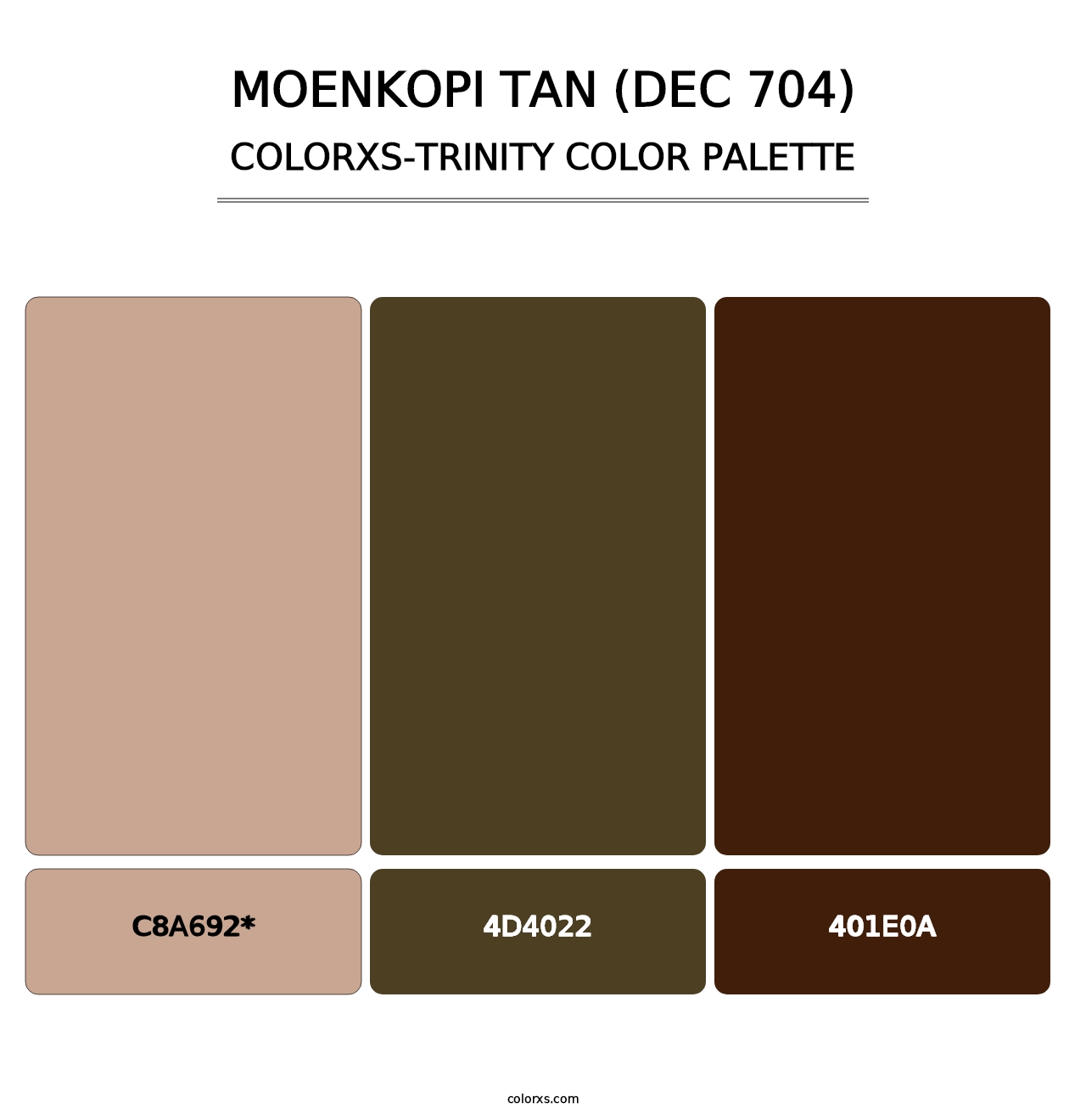 Moenkopi Tan (DEC 704) - Colorxs Trinity Palette