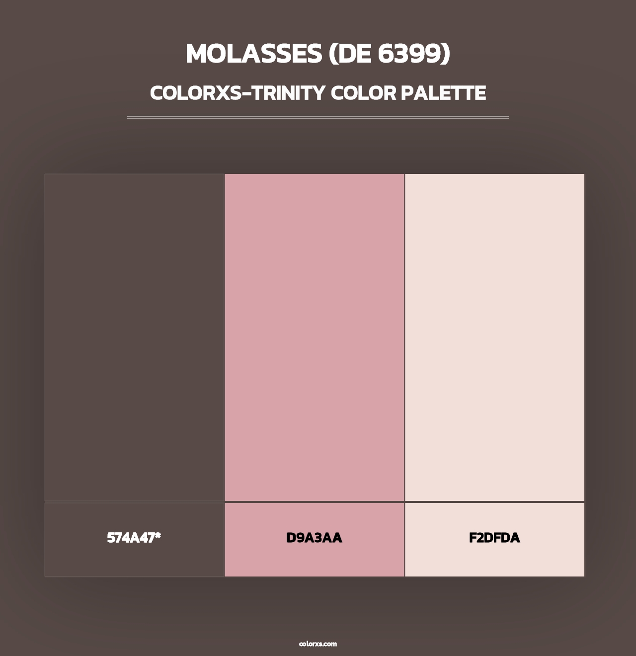 Molasses (DE 6399) - Colorxs Trinity Palette