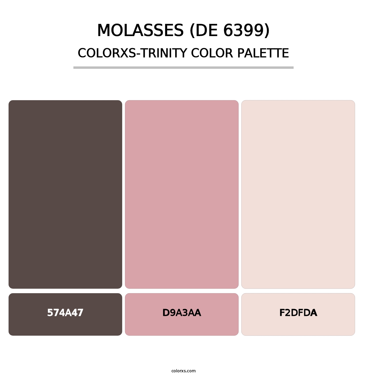 Molasses (DE 6399) - Colorxs Trinity Palette
