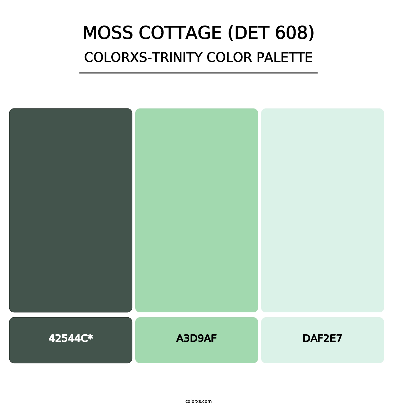 Moss Cottage (DET 608) - Colorxs Trinity Palette