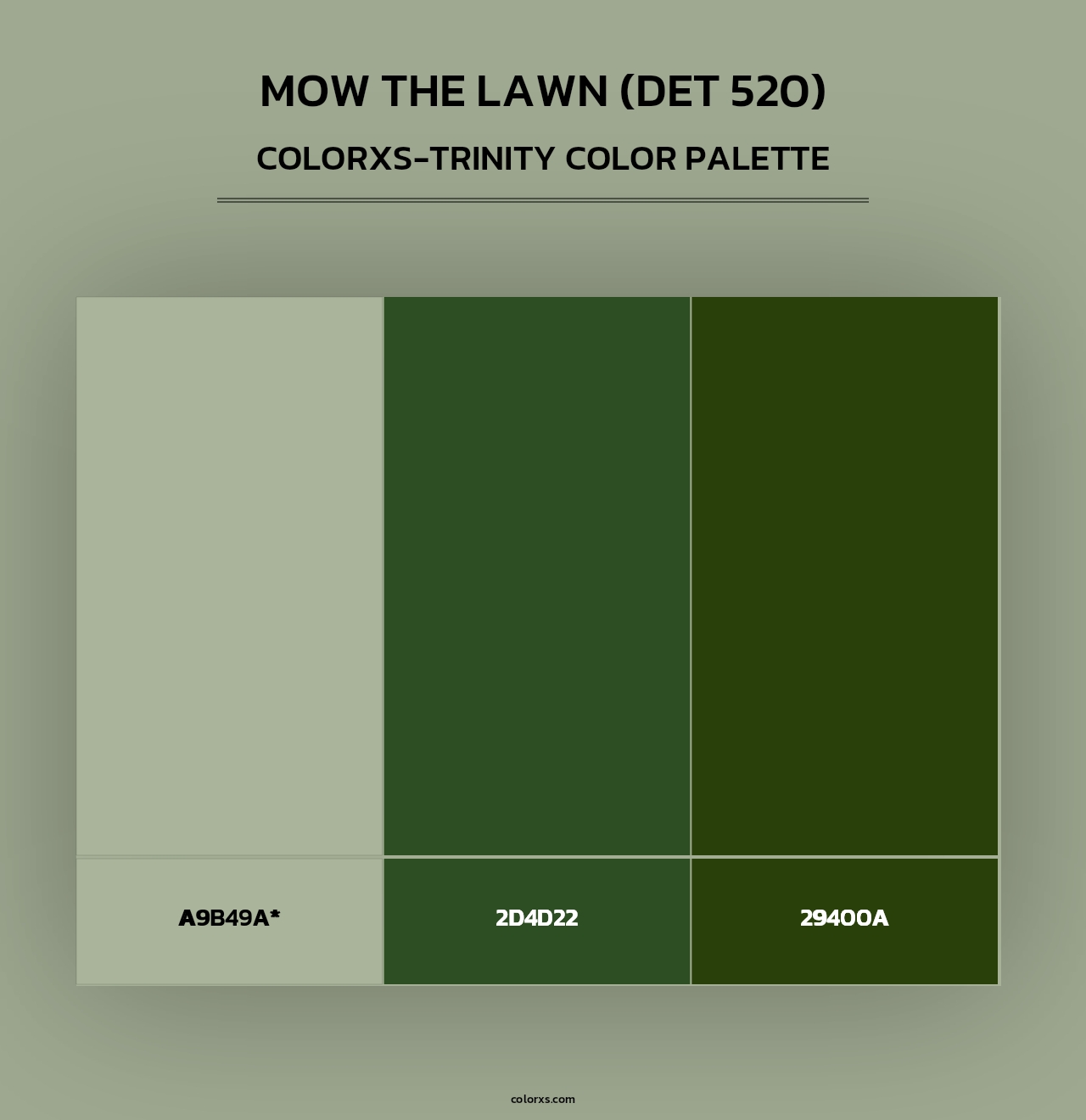 Mow the Lawn (DET 520) - Colorxs Trinity Palette
