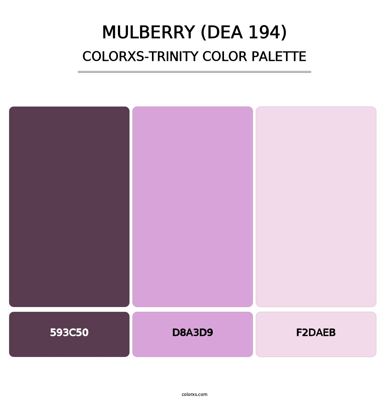 Mulberry (DEA 194) - Colorxs Trinity Palette
